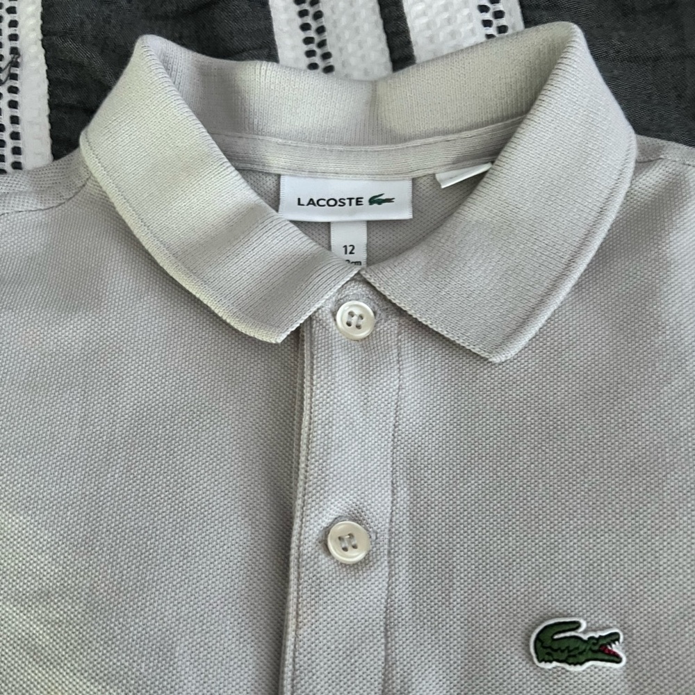 Lacoste Gray Polo Shirt for boys